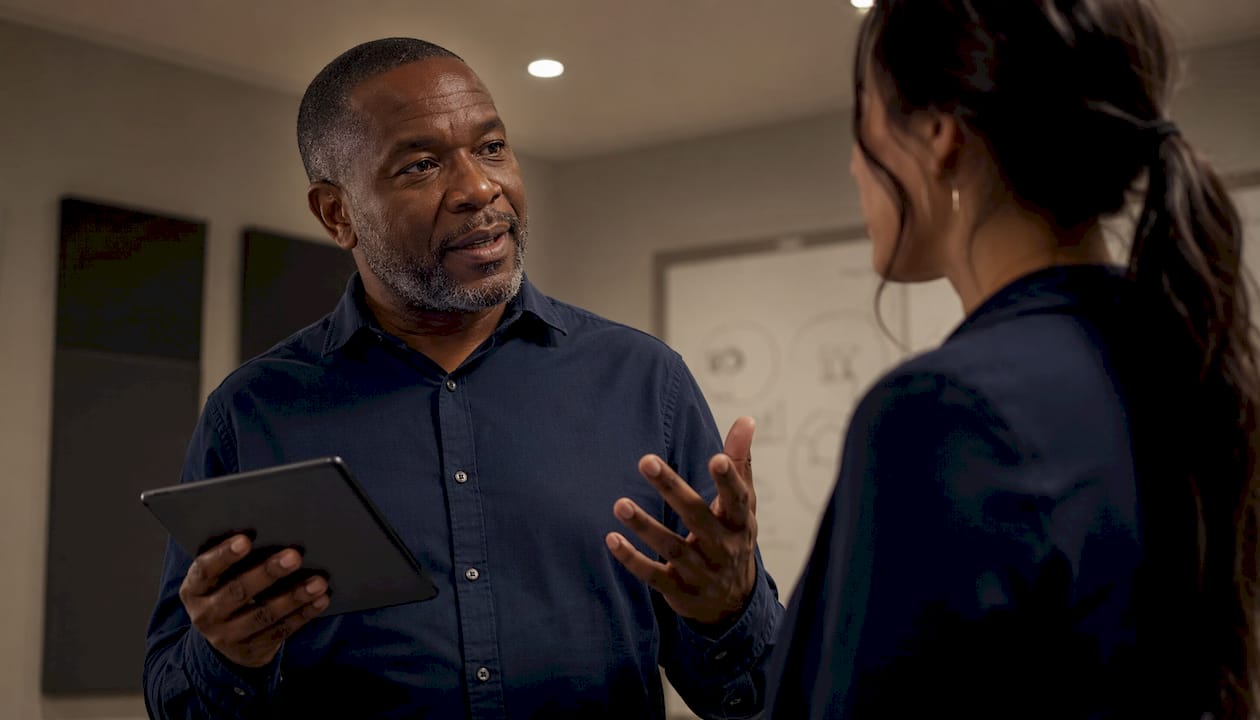 Manager coaching agent using call analytics tablet